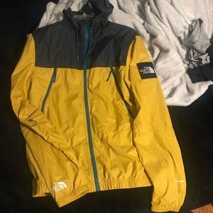 North Face Mens Windbreaker Hoodie Medium